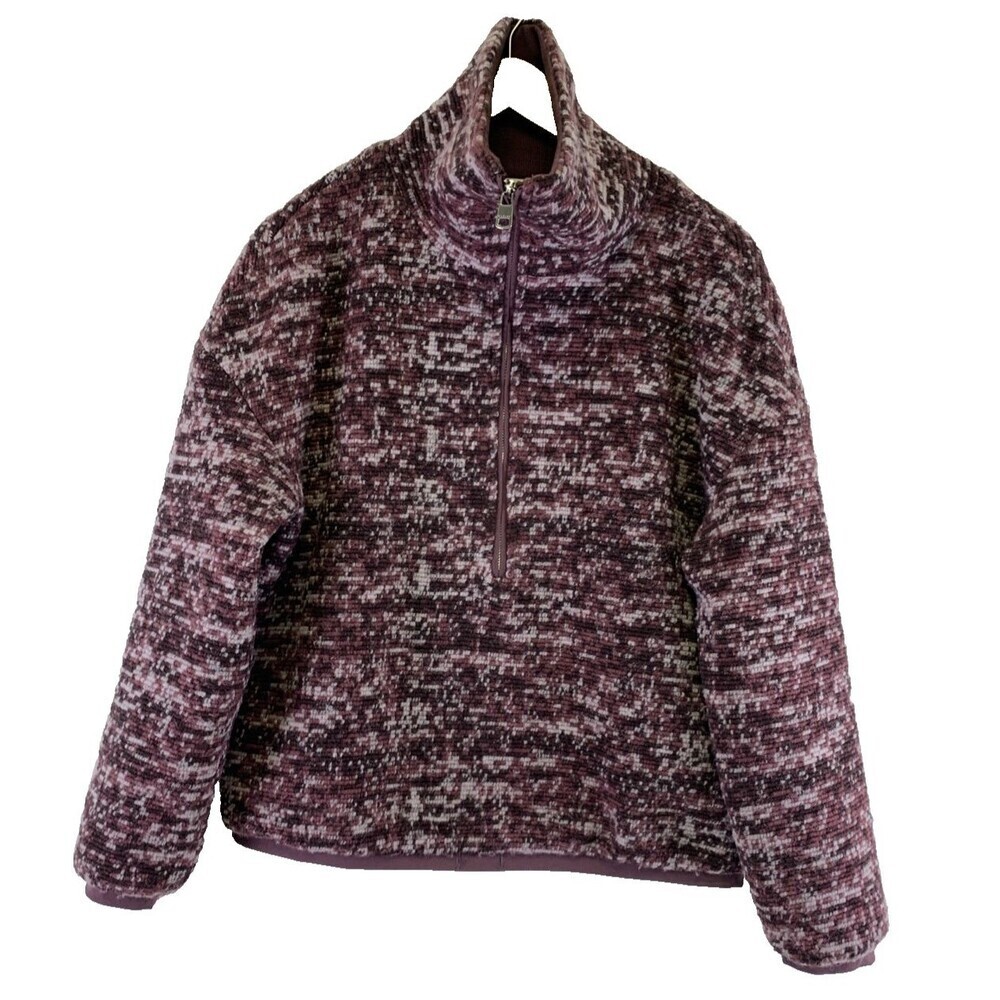 Varley Bailey Half Zip Pullover Sweater Mauve Spa… - image 2